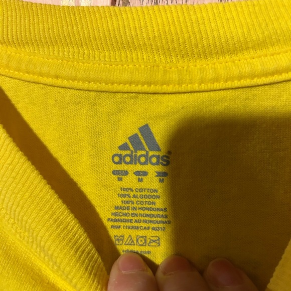 Adidas Yellow Michigan Football Tee vintage 2009 sports fanatic - Picture 3 of 5